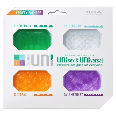 Pack de 4 Gaines de masturbation Uni Tenga disponible sur Pop and Fun