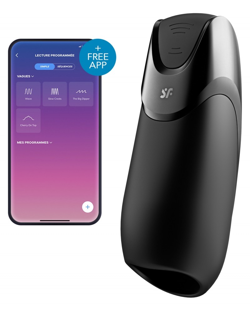 Masturbateur connecté Men Vibration + Satisfyer disponible sur Pop and Fun