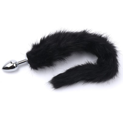 Plug Queue de Renard Fox 6 x 2.7 cm Noir disponible sur Pop and Fun