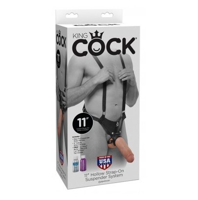 Gode ceinture suspension Hollow Strap Flesh 22 x 6.5 cm