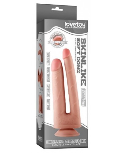 Double Gode SkinLike 18 x 3.5 cm disponible sur Pop and Fun