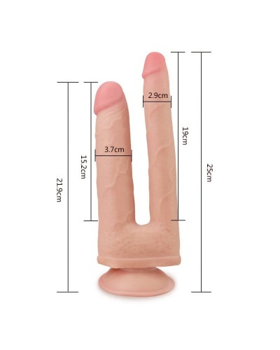 Double Gode SkinLike 18 x 3.5 cm disponible sur Pop and Fun