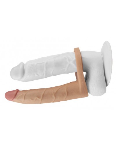 Double gode Cockring - 15.5 x 2.9 cm Flesh disponible sur Pop and Fun