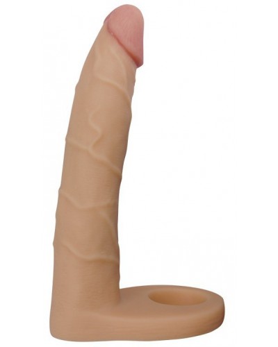 Double gode Cockring - 15.5 x 2.9 cm Flesh disponible sur Pop and Fun