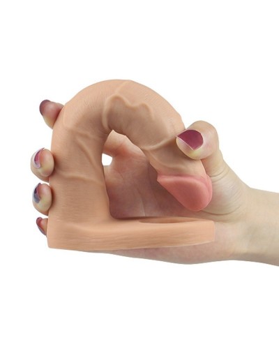 Double gode Cockring - 15.5 x 2.9 cm Flesh disponible sur Pop and Fun