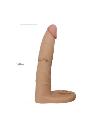 Double gode Cockring - 15.5 x 2.9 cm Flesh disponible sur Pop and Fun