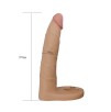 Double gode Cockring - 15.5 x 2.9 cm Flesh