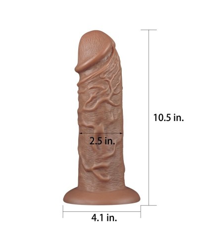 Gode Chubby Dildo 23 x 6.5 cm Marron disponible sur Pop and Fun