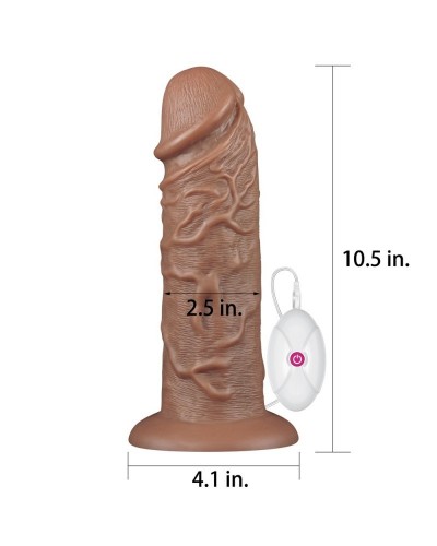 Gode vibrant Chubby Dildo 23 x 6.5 cm Marron disponible sur Pop and Fun