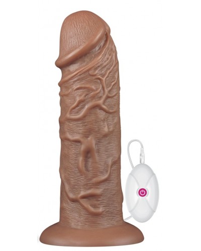 Gode vibrant Chubby Dildo 23 x 6.5 cm Marron disponible sur Pop and Fun