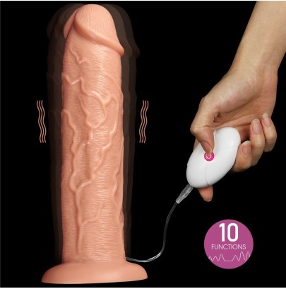 Gode vibrant Long Dildo 25 x 6 cm disponible sur Pop and Fun