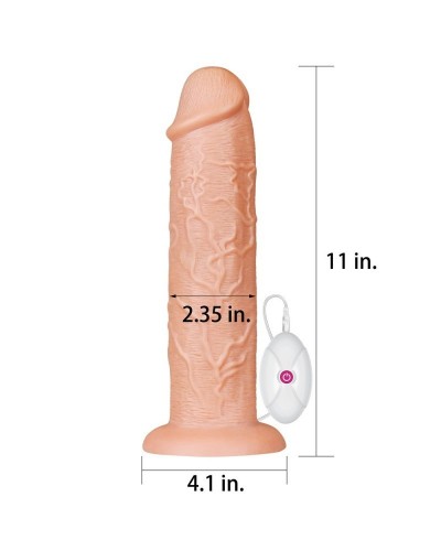 Gode vibrant Long Dildo 25 x 6 cm disponible sur Pop and Fun