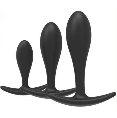 Kit de 3 mini plugs Training Curve Noirs disponible sur Pop and Fun