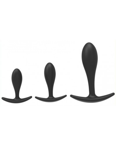 Kit de 3 mini plugs Training Curve Noirs disponible sur Pop and Fun