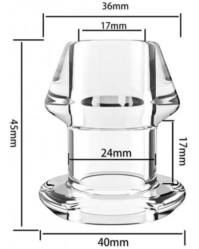 Plug Tunnel avec bouchon Inpull S 4 x 3.6cm disponible sur Pop and Fun