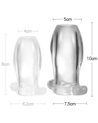 Plug Tunnel Anal Nymbus Transparent 8.5 x 4.7cm disponible sur Pop and Fun