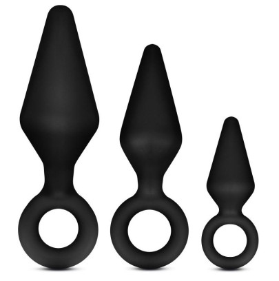 Lot de 3 Plugs Anal Adventures Loop plug disponible sur Pop and Fun