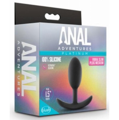 Plug Anal Adventures Vibra Slim Medium 9 x 4cm