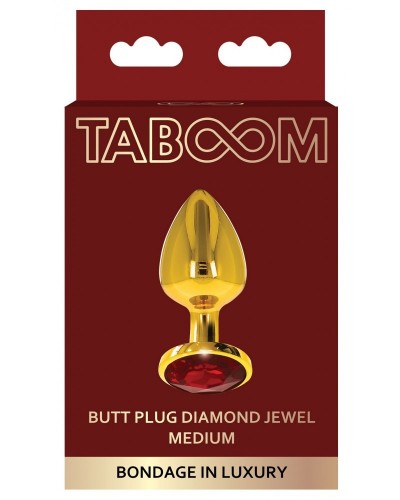 Plug bijou anal Jewel Taboom 7.5 x 3.3cm disponible sur Pop and Fun