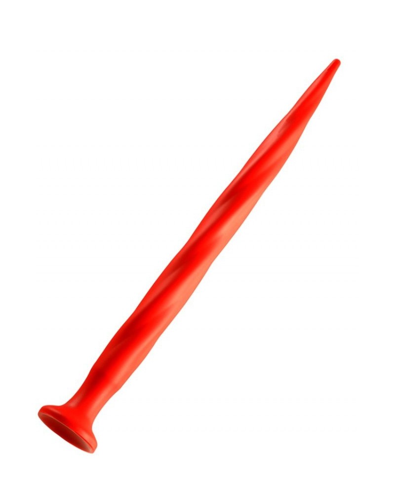 Gode long Stretch Worm N°1 - 39 x 3cm Rouge disponible sur Pop and Fun