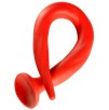 Gode long Stretch Worm N°1 - 39 x 3cm Rouge