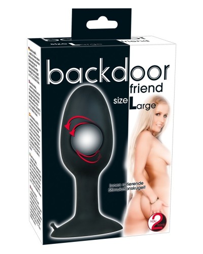 Plug avec bille Backdoor L 10.5 x 4.2cm disponible sur Pop and Fun