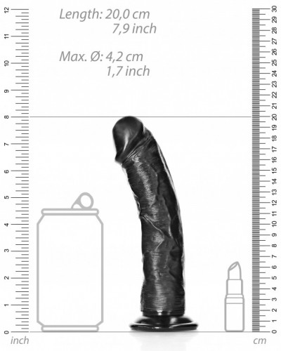 Gode Curved Dildo 18 x 4.2cm Noir disponible sur Pop and Fun