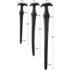 Gode long Ultra Slim M 40 x 4.2cm Noir