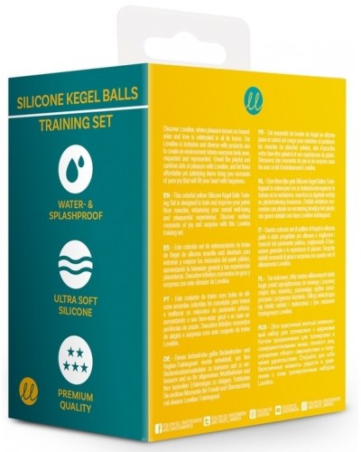 Boules de Kegel en silicone Balls Training Jaunes disponible sur Pop and Fun