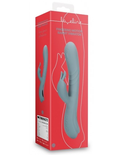 Vibro Rabbit Fingering Motion 23 cm Gris disponible sur Pop and Fun