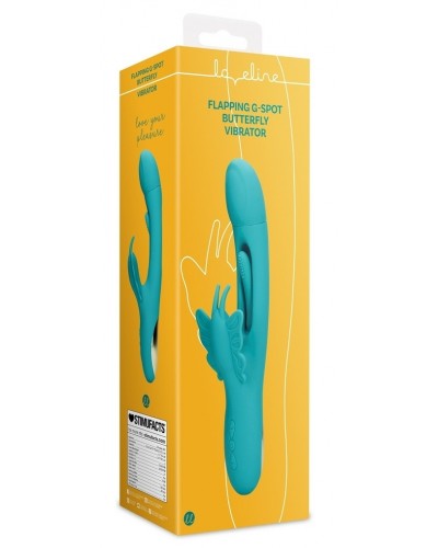 Vibro Rabbit Butterfly Flap 15 x 3.8cm disponible sur Pop and Fun