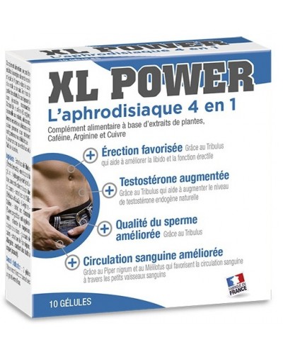 Stimulant Erection XL Power 10 gélules disponible sur Pop and Fun