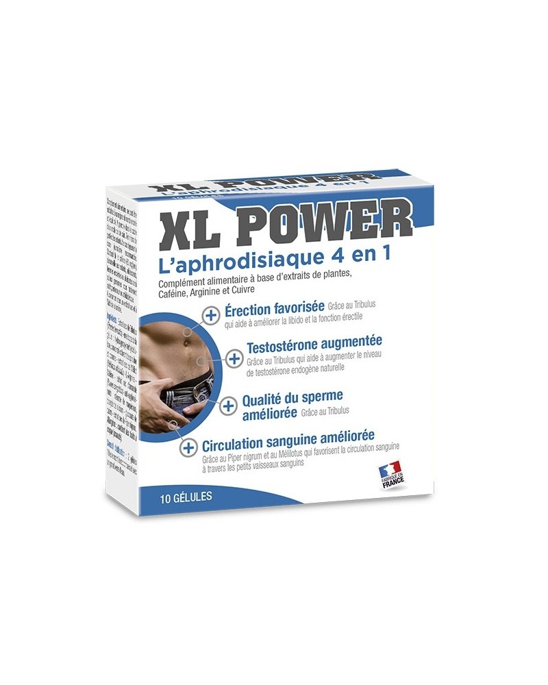 Stimulant Erection XL Power 10 gélules disponible sur Pop and Fun