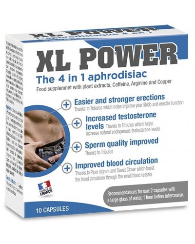 Stimulant Erection XL Power 10 gélules disponible sur Pop and Fun