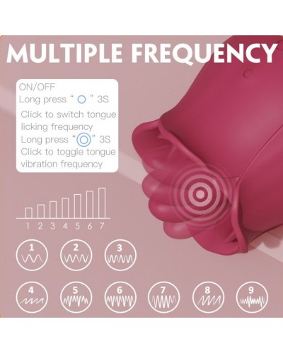 Accessoire Anulingus Rose Pro 4 - 9 Vibrations disponible sur Pop and Fun