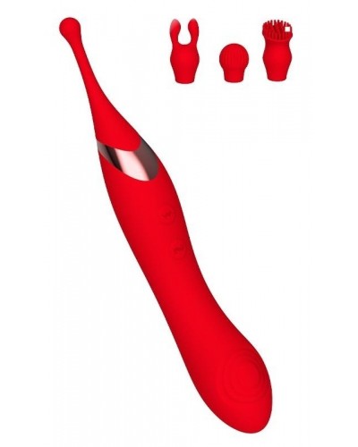 Stimulateur de clitoris Onax Double Pulse Rouge disponible sur Pop and Fun