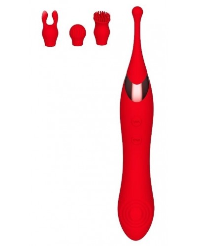 Stimulateur de clitoris Onax Double Pulse Rouge disponible sur Pop and Fun