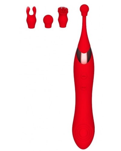 Stimulateur de clitoris Onax Double Pulse Rouge disponible sur Pop and Fun