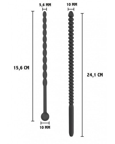 Tiges d'urètre Ribbed Dilators Silicone disponible sur Pop and Fun
