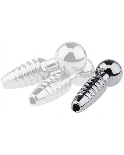 Plug pénis percé Screw 2.5cm - Diamètre 8mm disponible sur Pop and Fun